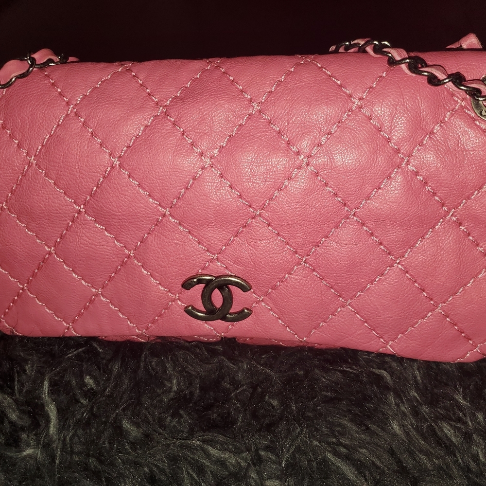 2013 Spring Chanel Medium Pink Quilted Bag